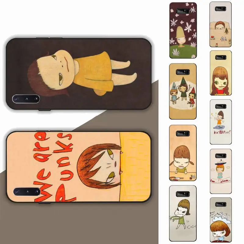 

art cartoon Yoshitomo Nara Phone Case for Samsung Note 5 7 8 9 10 20 pro plus lite ultra A21 12 72