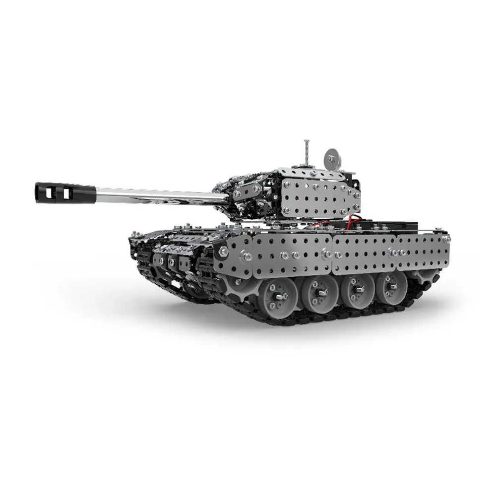 952 шт. 2 4G RC Военный танк набор для сборки Игрушечная модель из нержавеющей стали с