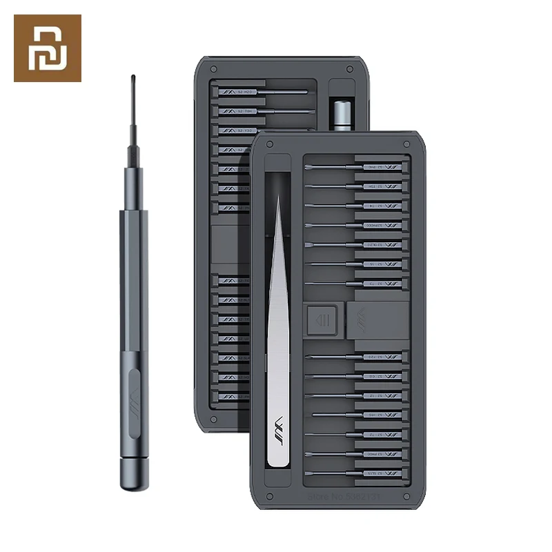 

Youpin JIMI 30 in 1 Multi-purpose Precisions Screwdrivers Kit Repair Tool DIY Screw Driver Set Tweezers Aluminum Alloy Handle