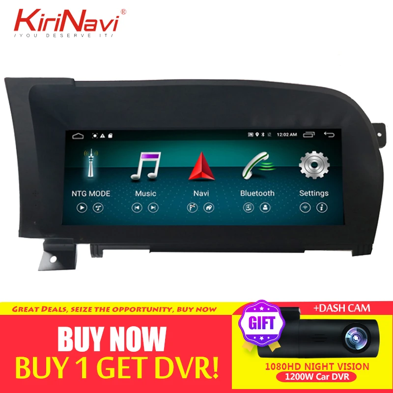Автомагнитола KiriNavi 10 25 дюйма Android 0 GPS навигация для Mercedes Benz S Class W221 W216
