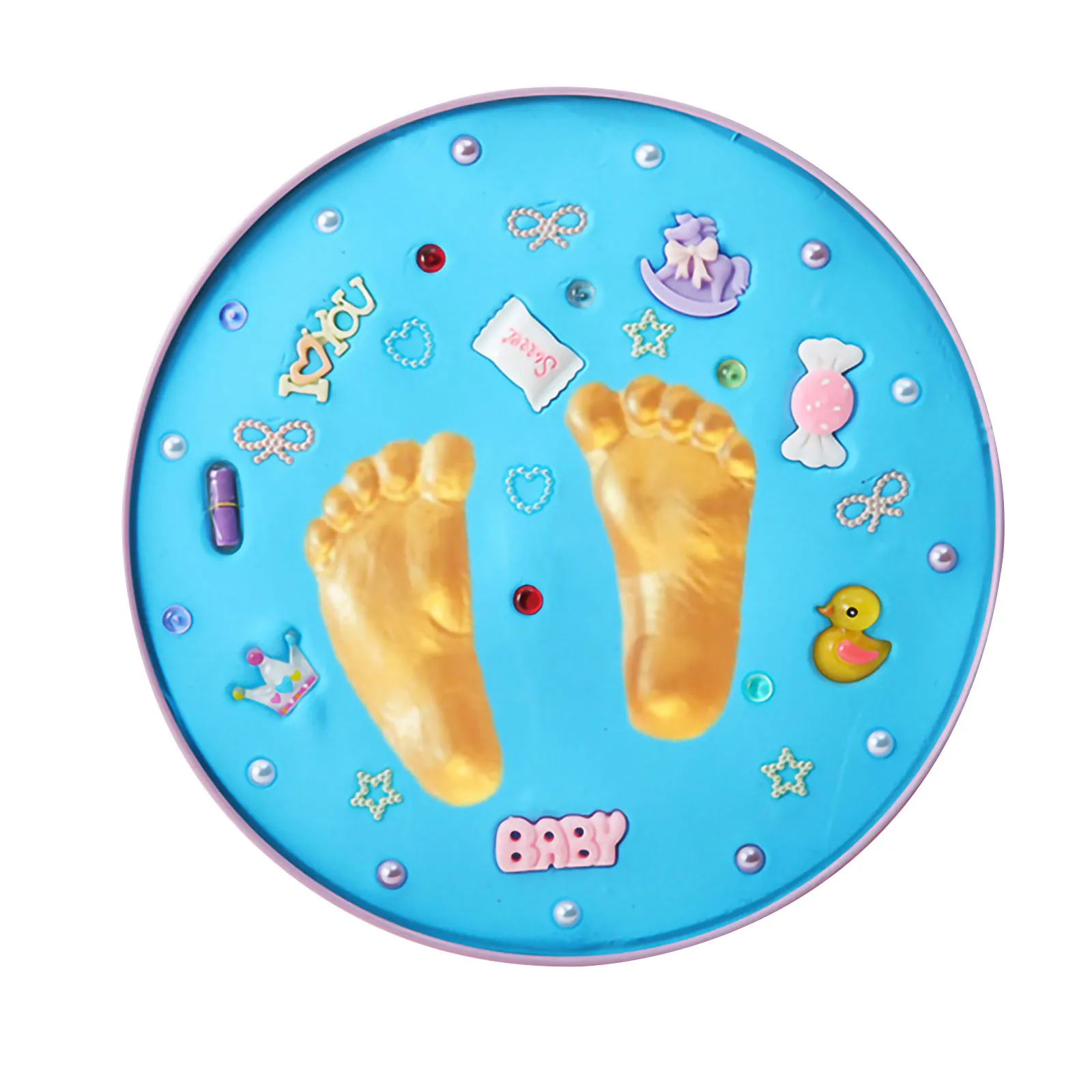 

Wooden Photo Frame Unique And Creative Baby Hand And Foot Print Lanugo Souvenirs Newborn Footprint Permanent Commemorative Gifts