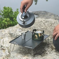 outdoor aluminum alloy camping folding table portable mini table barbecue coffee table ultra light multi purpose