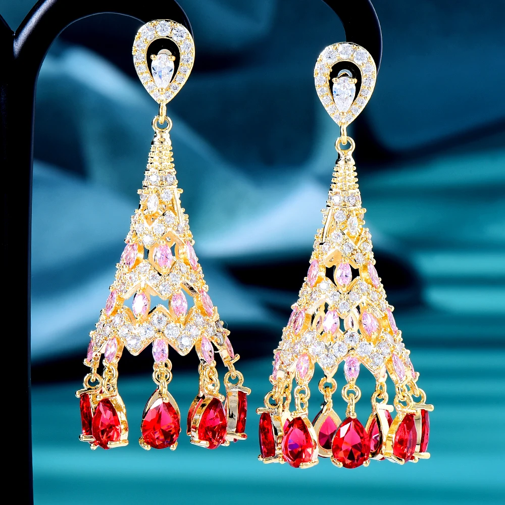 

Missvikki оригинальные серьги круглый, прозрачный CZ Висячие серьги полный кубический цирконий для женщин Свадебные модные серьги высокого каче...