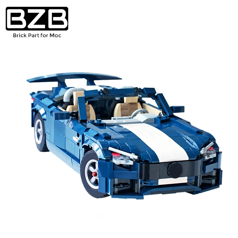 

BZB город МОС скоростной гонки AMG GT R родстер высокотехнологичный креативный спортивный автомобиль строительные блоки модель дети мальчики ...