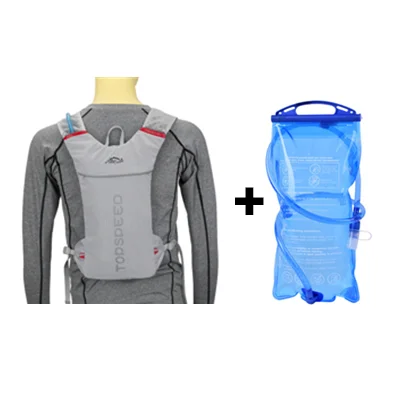 GRAY with WATER BAG 5L велосипедный рюкзак для мужчин и женщин портативный MTB велосипед с сумкой для воды на открытом воздухе спортивный рюкзак для пеших прогулок кемпинга Велоспорт Back Pack - Цвет: GRAY with WATER BAG