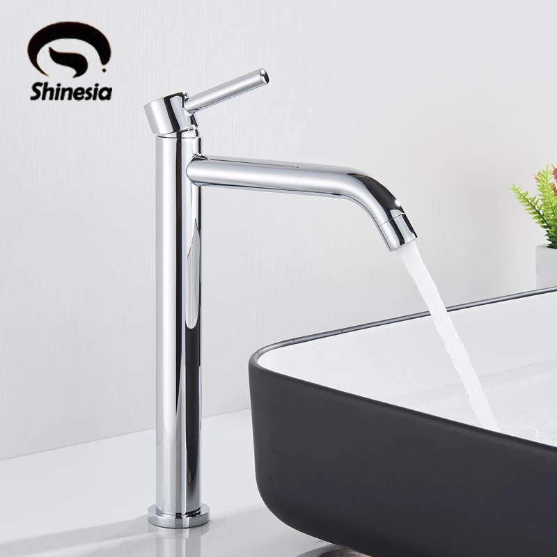 Хромированный смеситель для раковины в ванной комнате 5 цветов|Смесители