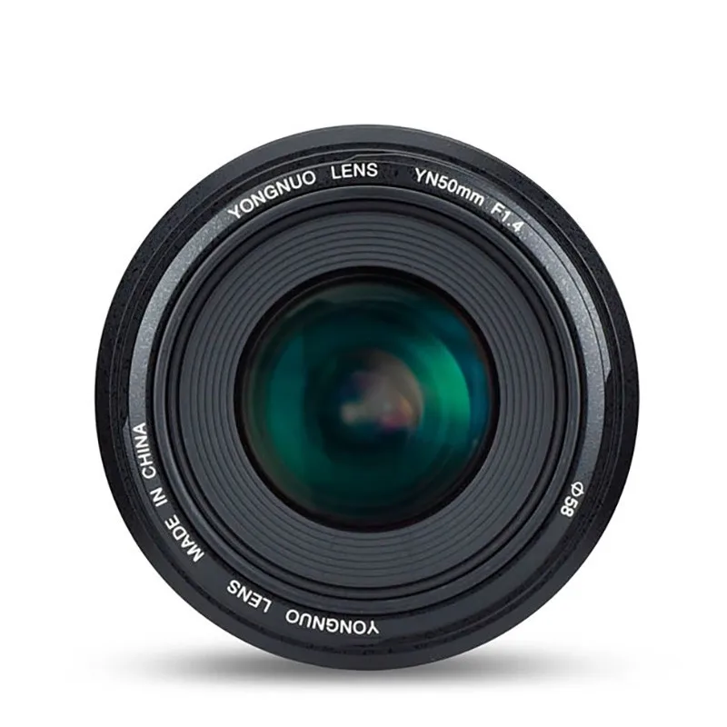 Объектив для камеры Yongnuo 50 мм F1.4 Canon EF портовый объектив Полнокадровый SLR порт