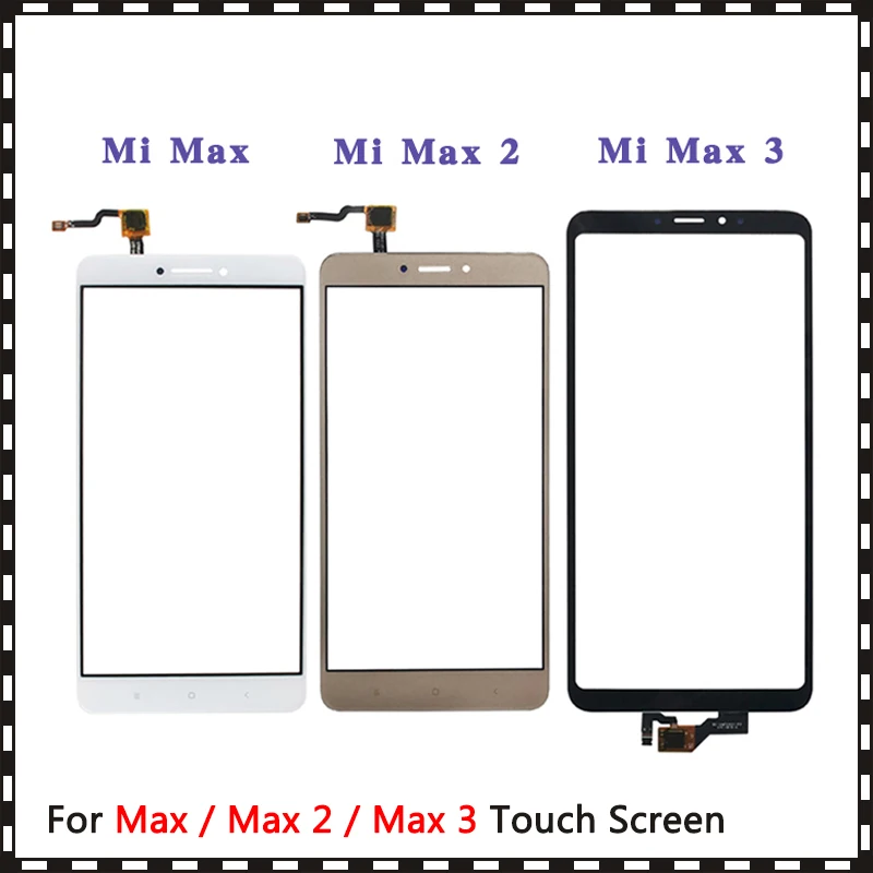 Высокое качество AAA дигитайзер сенсорного экрана для Xiaomi Mi Max / 2 3 Max1 Max2 Max3 внешнее