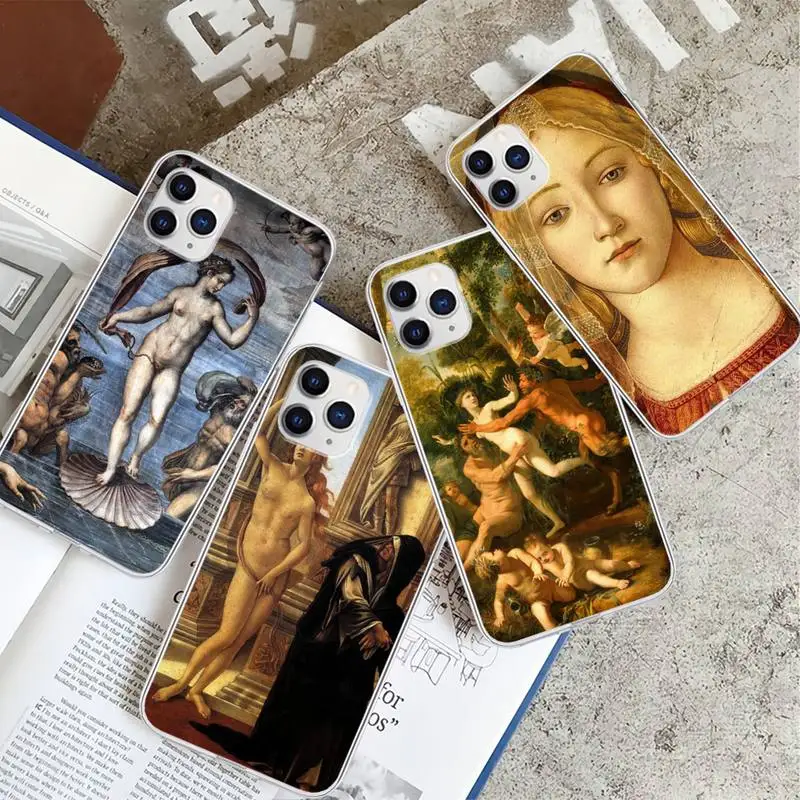 

Art Painting Birth Of Venus Transparent Phone Case Cover For Huawei P20 P40 Lite P30 Pro P Smart 2019 Honor 10 10i 20 Lite