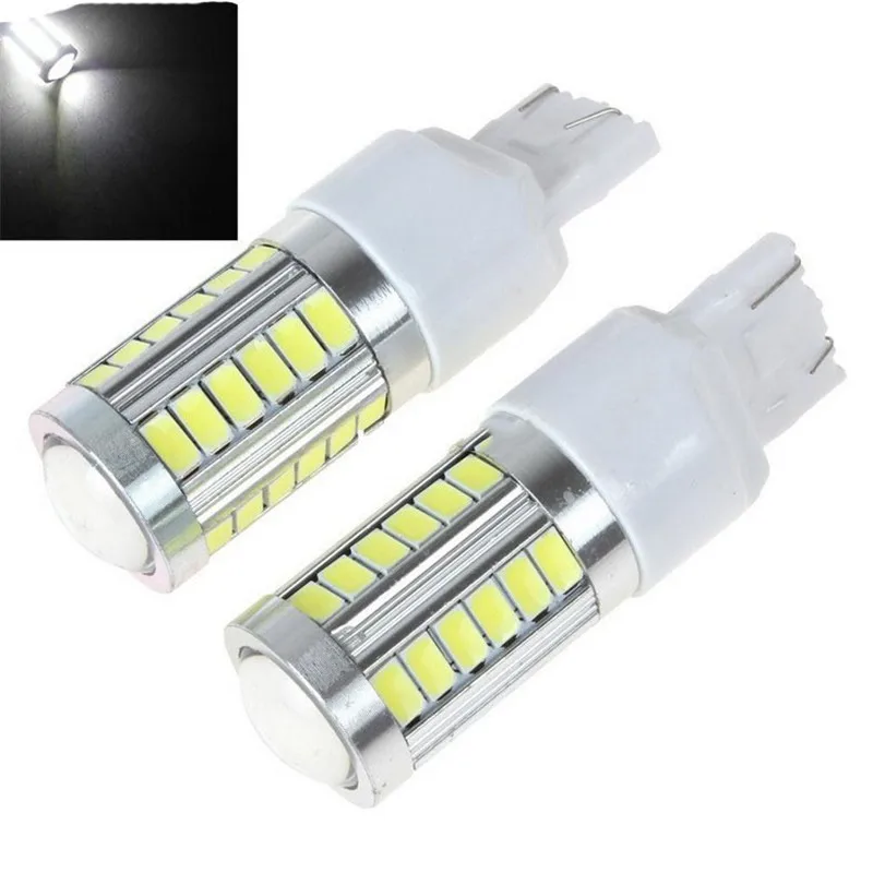 1pc 7443 T20 LED Auto Car Lamps 33 SMD Brake 12V White Yellow Amber Red Reading Bulbs Headlamp 800lm Signal Lamp | Автомобили и