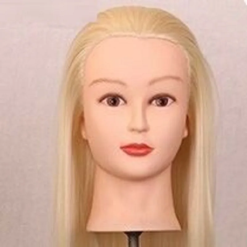 20 &quotдлинные золотые волосы голова манекена для париков с подставкой женский