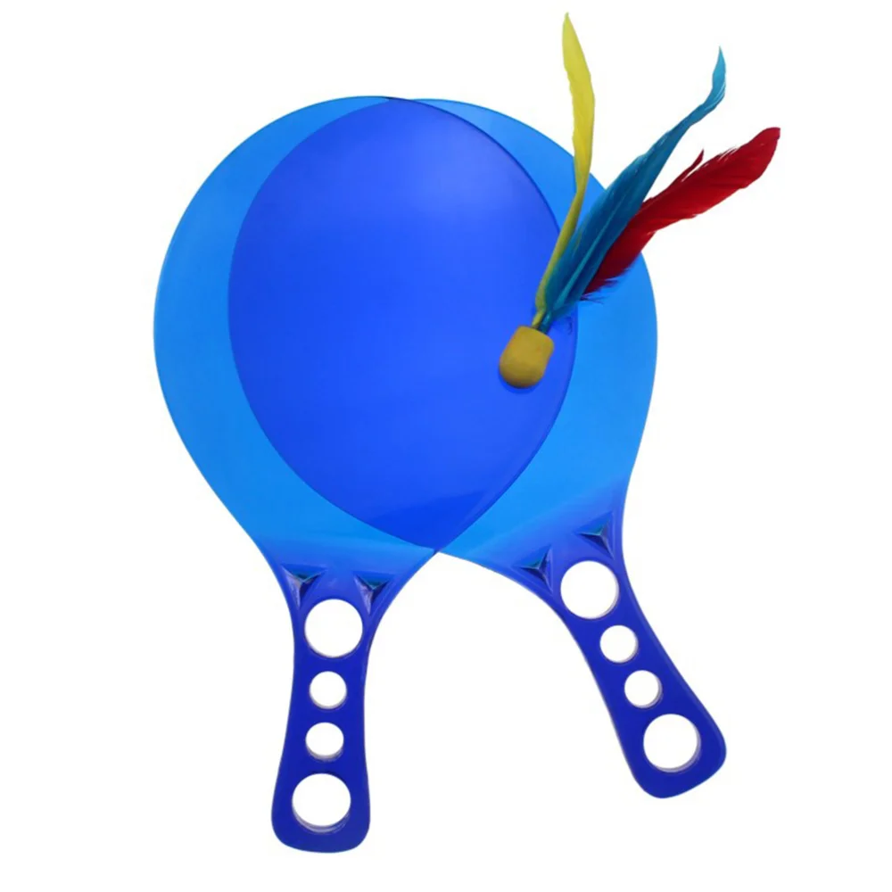 

1 Pair Board Badminton Bat Beach Board Feather Bat Game Badminton Racket for Kids and Adults