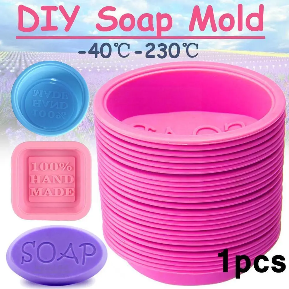 

New 3d Square / Circle Shape Design Handmade Diy Silicone Tools Soap Decorating Mold Soap Fondant Cake S4z6