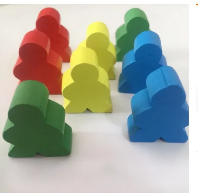 

100pcs Wooden Extra Board Game Pawns Pieces Replacement Tabletop Gaming Components And Upgrade Accessories Toy