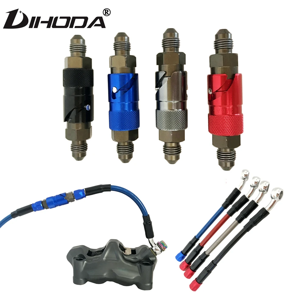 Универсальный быстроразъемный адаптер AN3 для тормозной линии мотоцикла, шланга и жидкости для Yamaha Kawasaki Honda