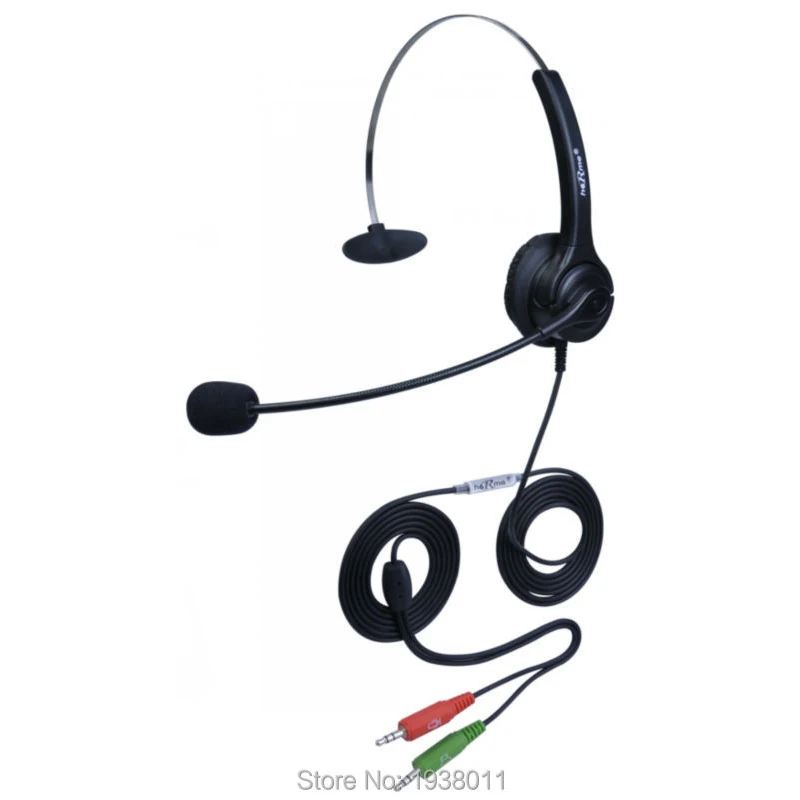 Бесплатная доставка двойная гарнитура для колл-центра с разъемом 3 5 мм