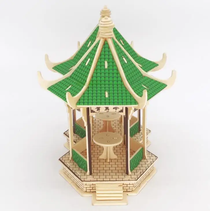 Candice guo! Обучающая деревянная игрушка 3D пазл набор для сборки изделий из дерева