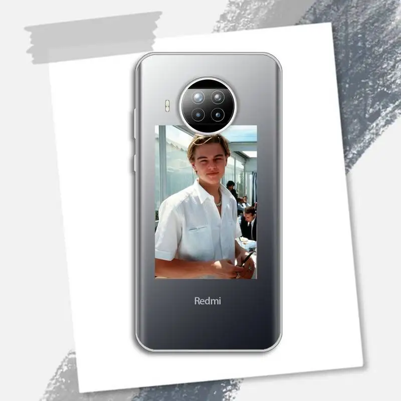 

American actors Leonardo DiCaprio Phone Case Transparent for xiaomi redmi note 8 9 9s 11 10t lite pro