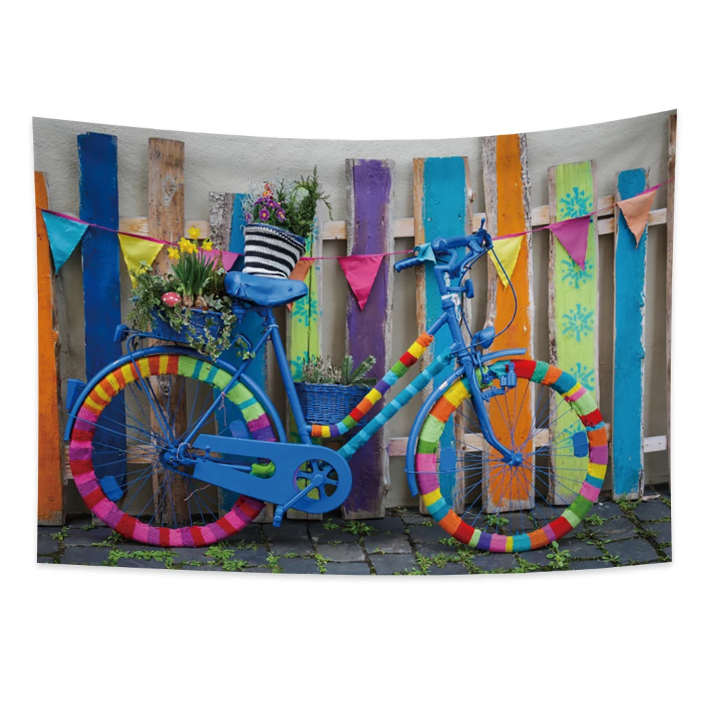 Гобелен винтажный красочный велосипед гобелены настенные Висячие для гостиной