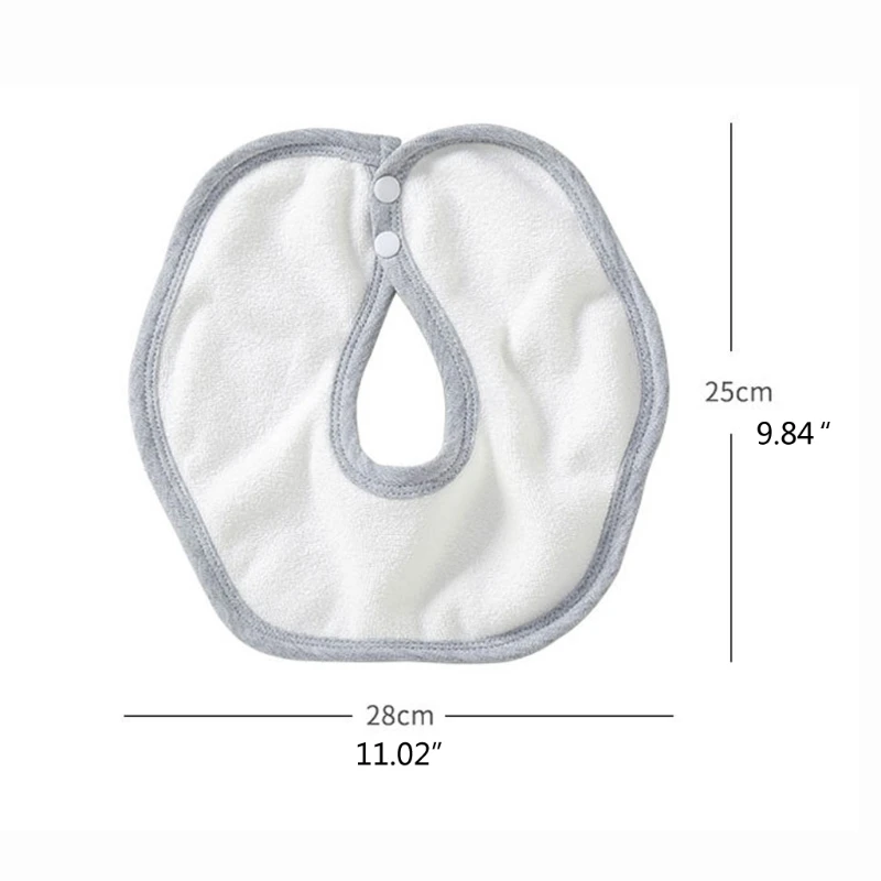 

360 Degrees Rotating Cotton Infant Baby Bibs Absorbent Saliva Towels Baby Apron H055