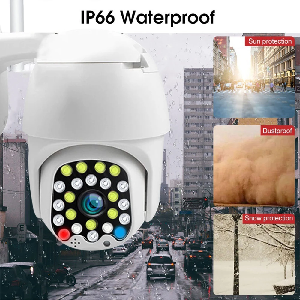 1080P облако Wifi PTZ Камера Водонепроницаемый 2MP полный Цвет автоматическое слежение