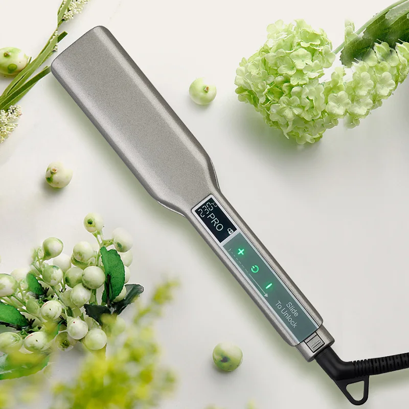 

Hair Straightener Iron 2inch Plant Protein Wide Panel Hair Curler 2 in 1 Use One Touch Screen 450 Fahrenheit Dyson stayler