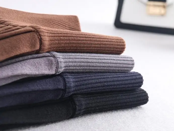 Для женщин вязаная юбка 2019 новых осенних и зимних юбок была тонкой Уайлд Высокая