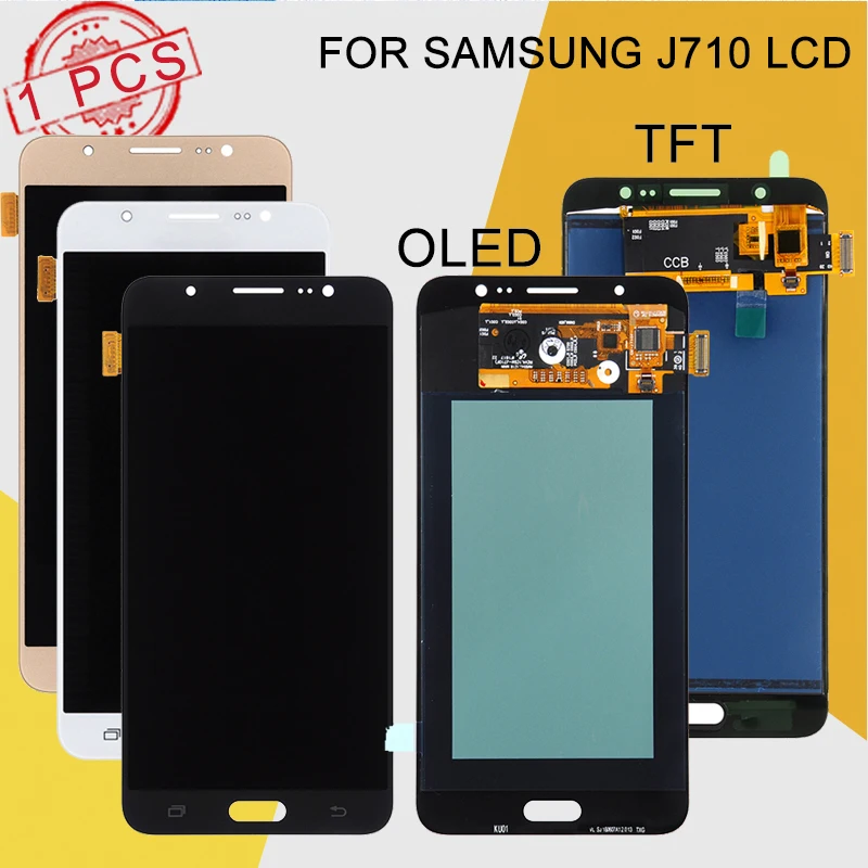 Акция Dinamico J710 Lcd для Samsung Galaxy J7 2016 J710F J710M дисплей с сенсорной панелью стекло экран