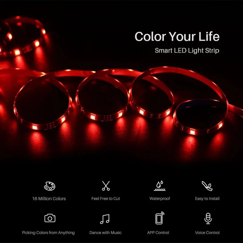 EWeLink умный дом rgb-лента светодиодный свет автоматизации водонепроницаемый 5 м WiFi Гибкая RGB полоса света работает с Alexa Google home