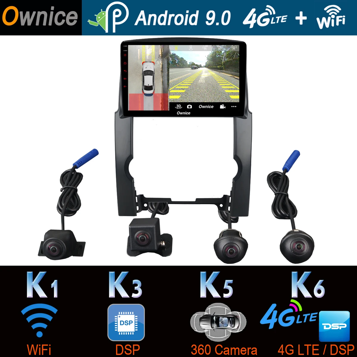 360 ° камера 4G LTE Android 9,0 8Core 4G+ 64G SPDIF DSP CarPlay автомобильный мультимидийный Навигатор Радио для KIA Sorento 2009 2010 2011 2012 2013