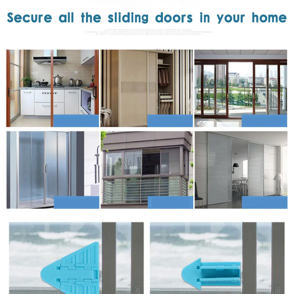 Locks on Windows Stick security door latch Mobile window insurance lock anti-theft protection stoppers Child care | Обустройство дома