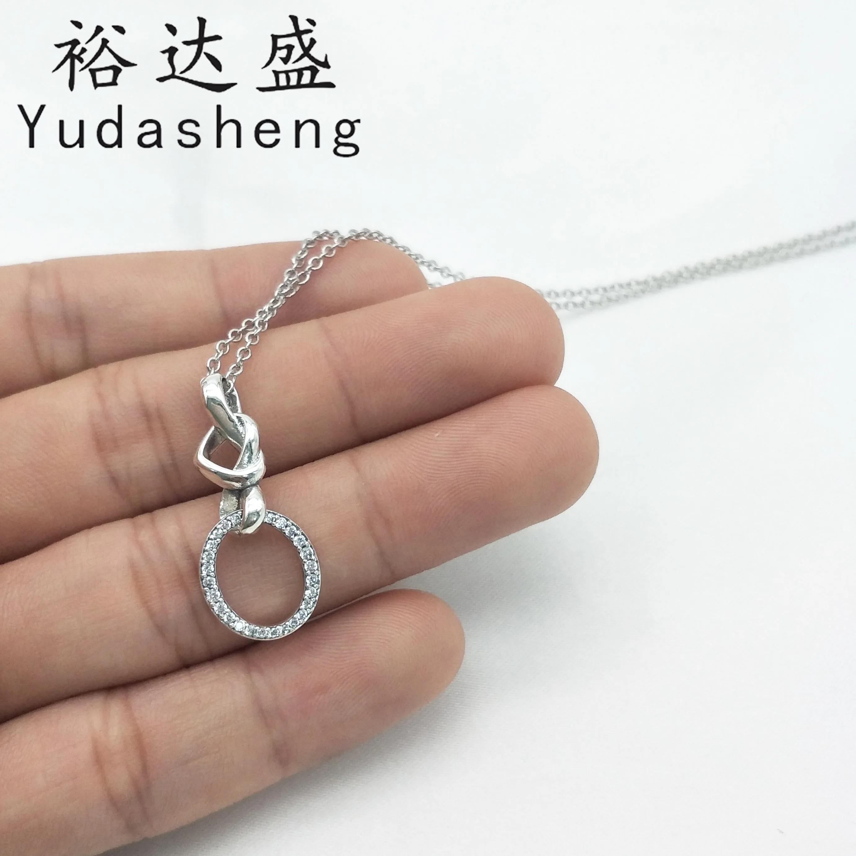 

925 Silver Knotted Heart Pendant Necklace Mother's Day Gift
