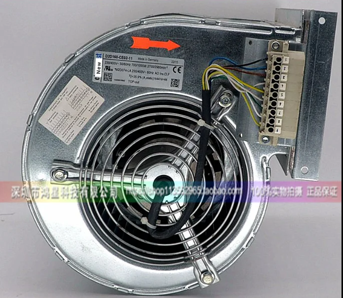 

D2D160-CE02-11 ACS 800 frequency converter fan 2.2A 230V 700W Centrifugal fan abb inverter fan