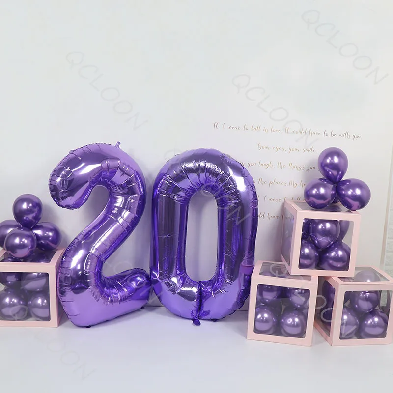 

Balloon Packing Box Cube Transparent Boxes Letter Transparent Boxes 4pcs Baby and LOVE Wedding Room Creative Party Decoration