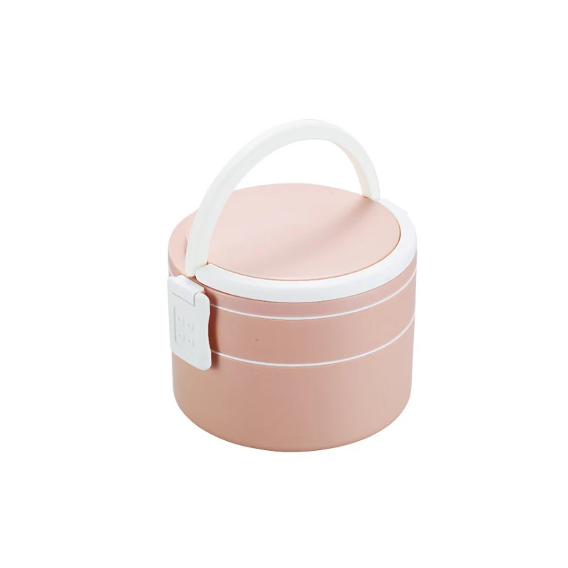 

1300ml Portable Handle Double Layer Lunch Boxes Microwave Bento Box Fashion Fresh-keeping Food Container