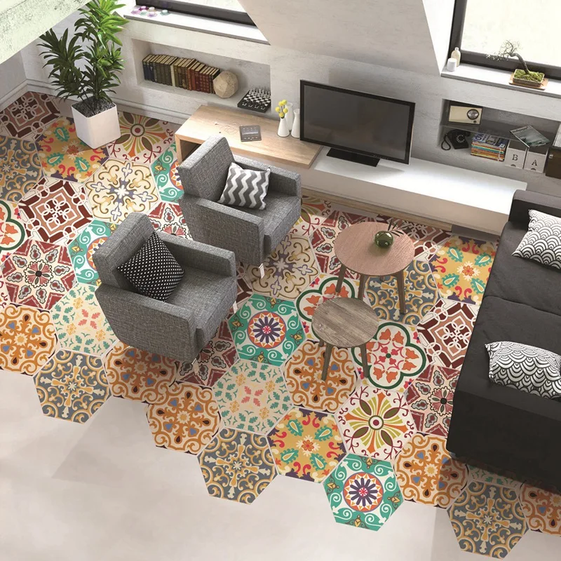 10 шт. марокканские самоклеящаяся Non Slip Ванная комната Кухня плитка стены пола