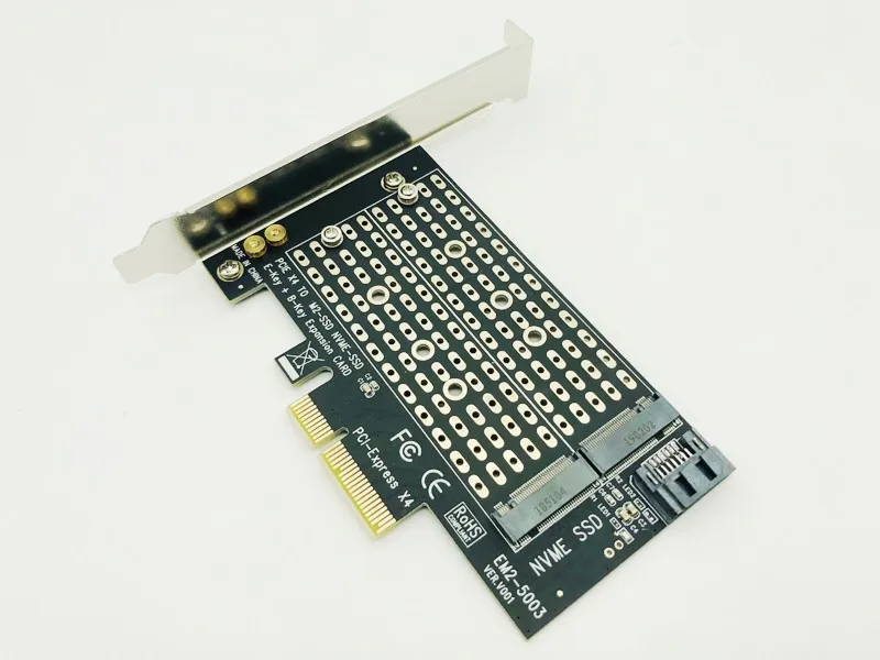 6 шт. переходники PCIE M2 на M.2 SATA SSD + NVME PCIE|Платы расширения| |