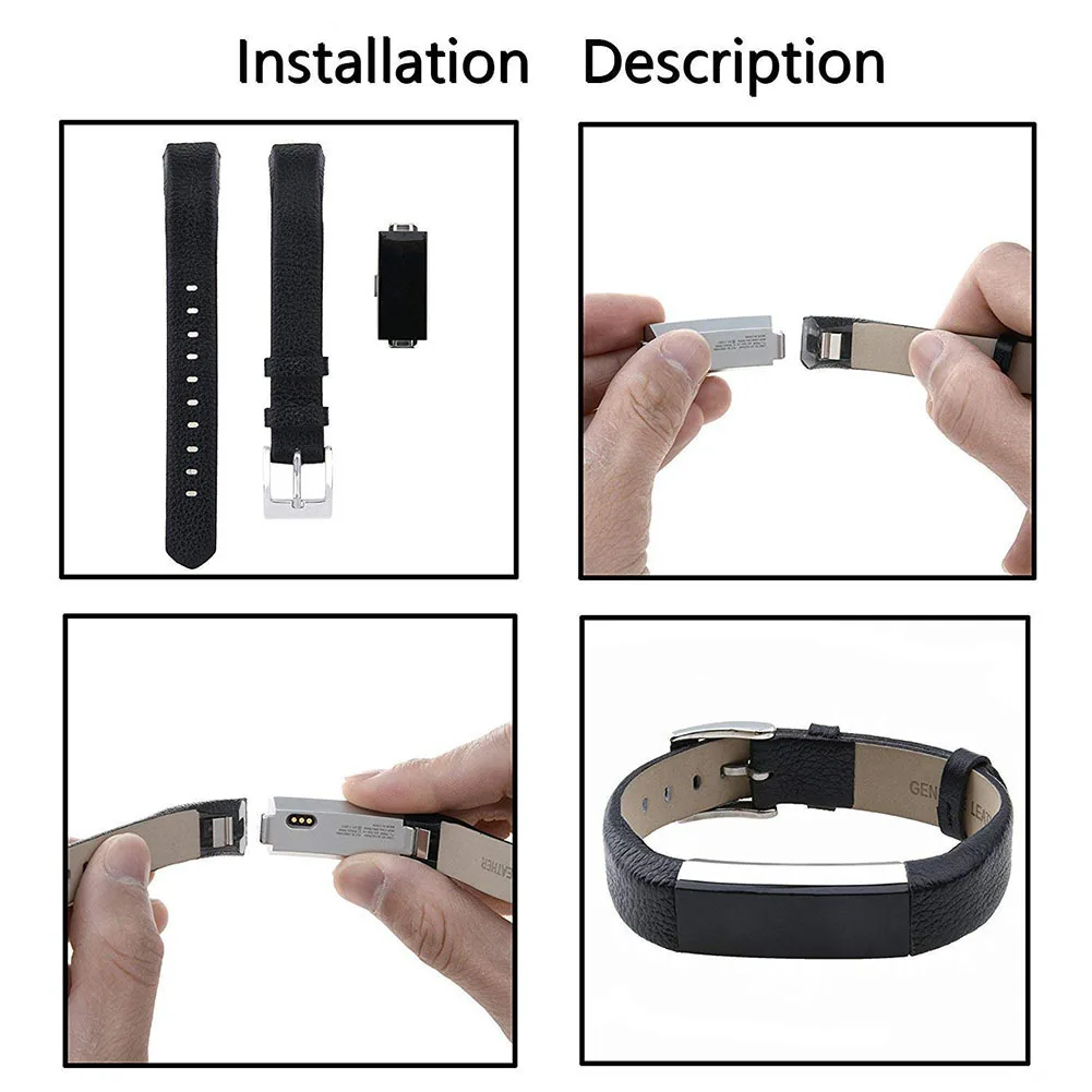 Регулируемый ремешок для часов из натуральной кожи Fitbit Alta HR | Электроника