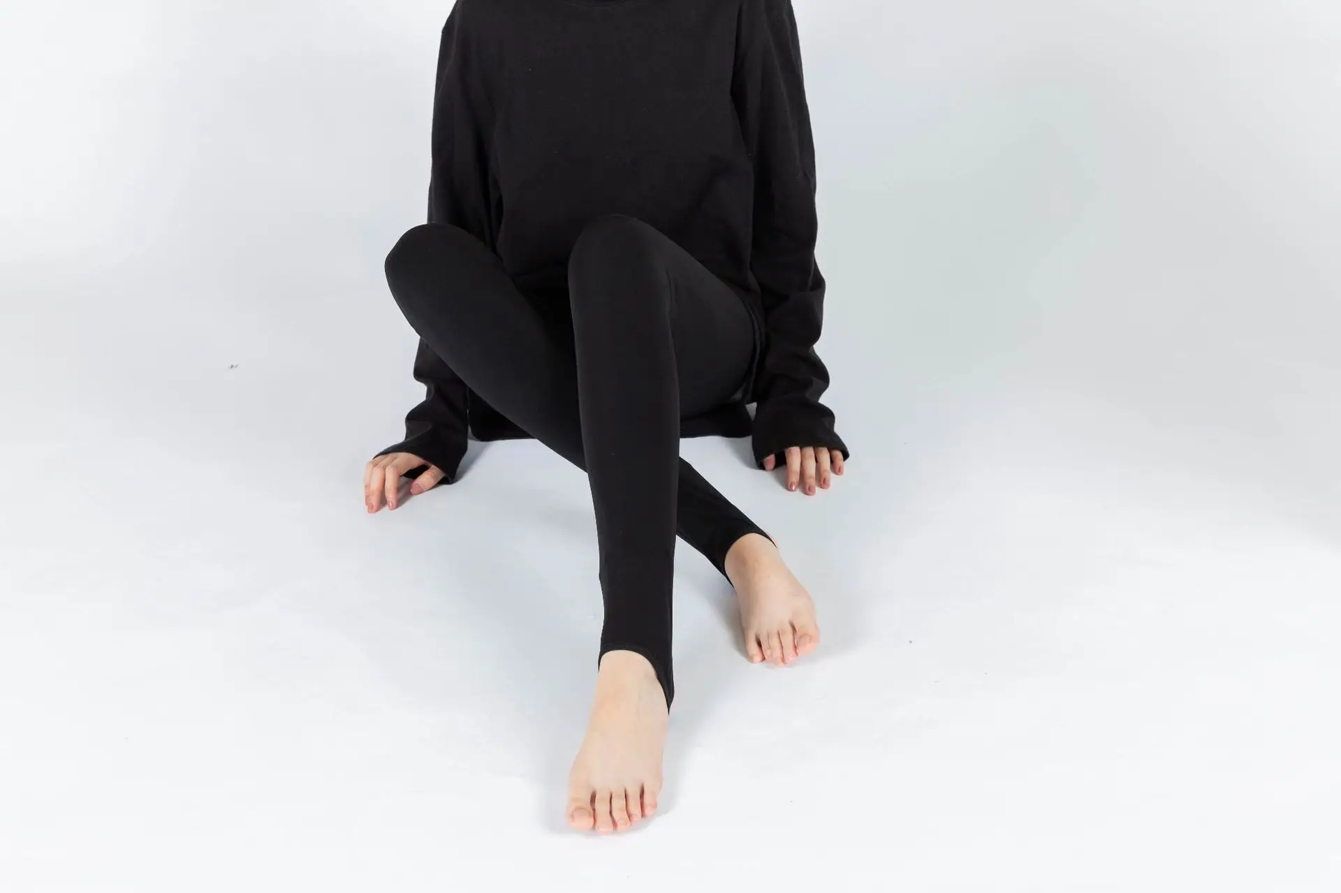 

qiu Bengen dong, thick warm pants women with velvet leggings more tall waist white goose down tight trousers down pants