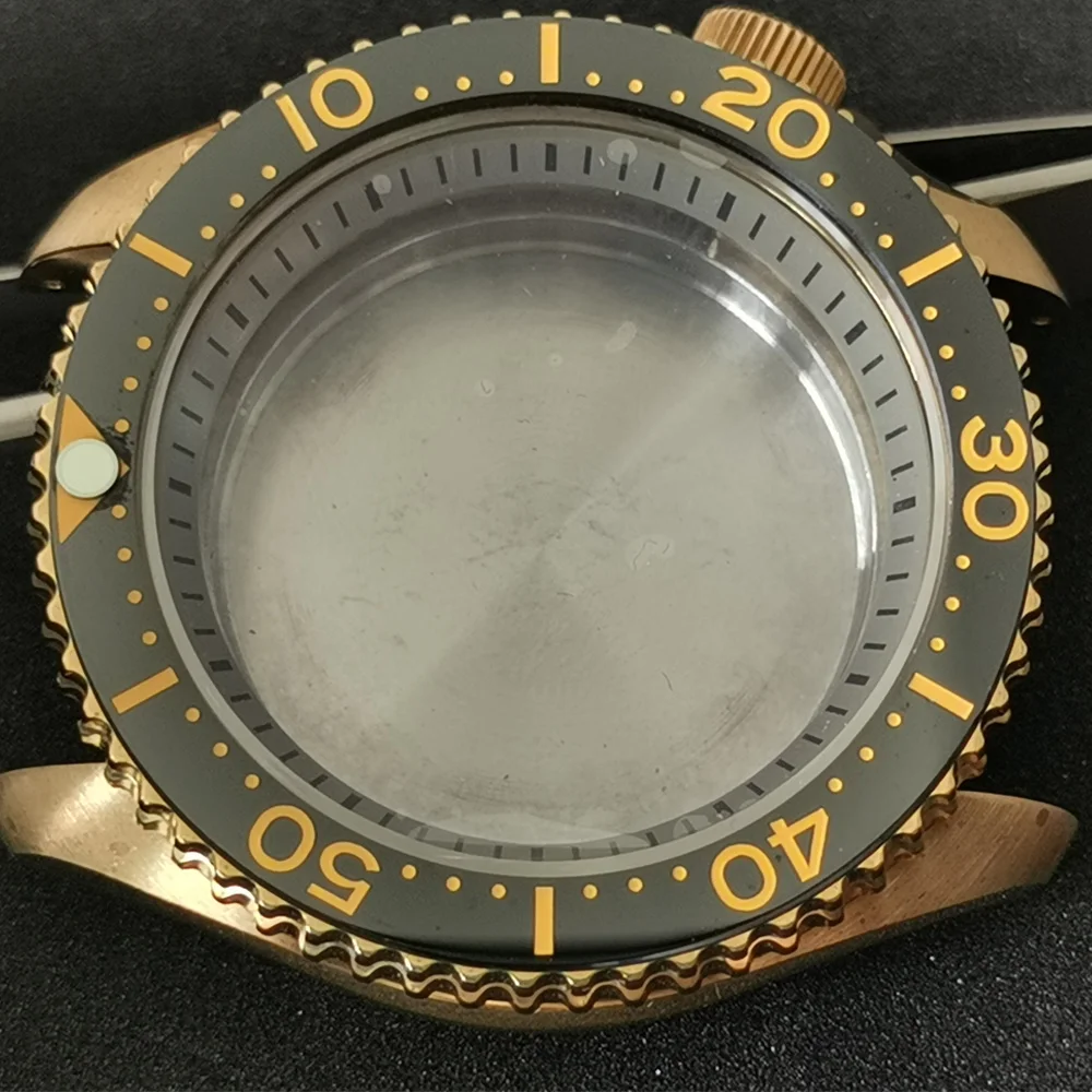 

Для Seiko Алюминий бронзовый корпус для часов из сапфирового стекла 200 м Водонепроницаемый часы Чехол подходит для NH35A/NH36A автоматический меха...