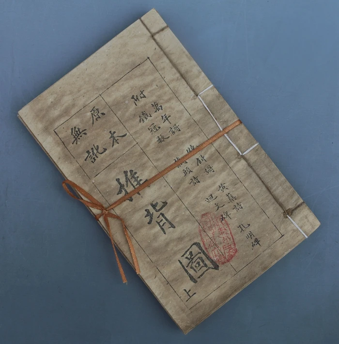 

Chinese ancient line book, Ben Wu e back map, a total of 3 books.