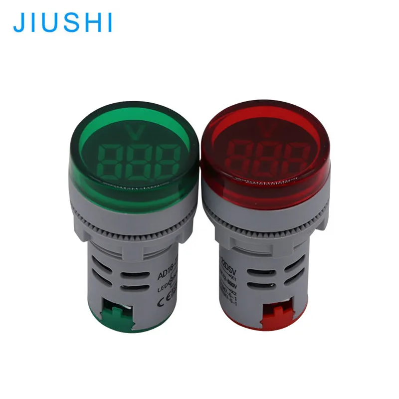 AD16-22DSV 22 мм Цифровой дисплей вольтметр индикатор переменного тока красный