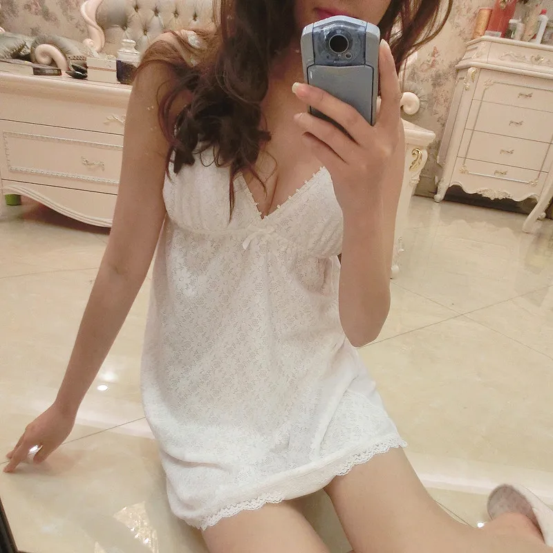 

Японская оригинальная Пижама с нагрудными вкладышами, сексуальная сетчатая кружевная женская ночная рубашка с чашкой, лето-осень