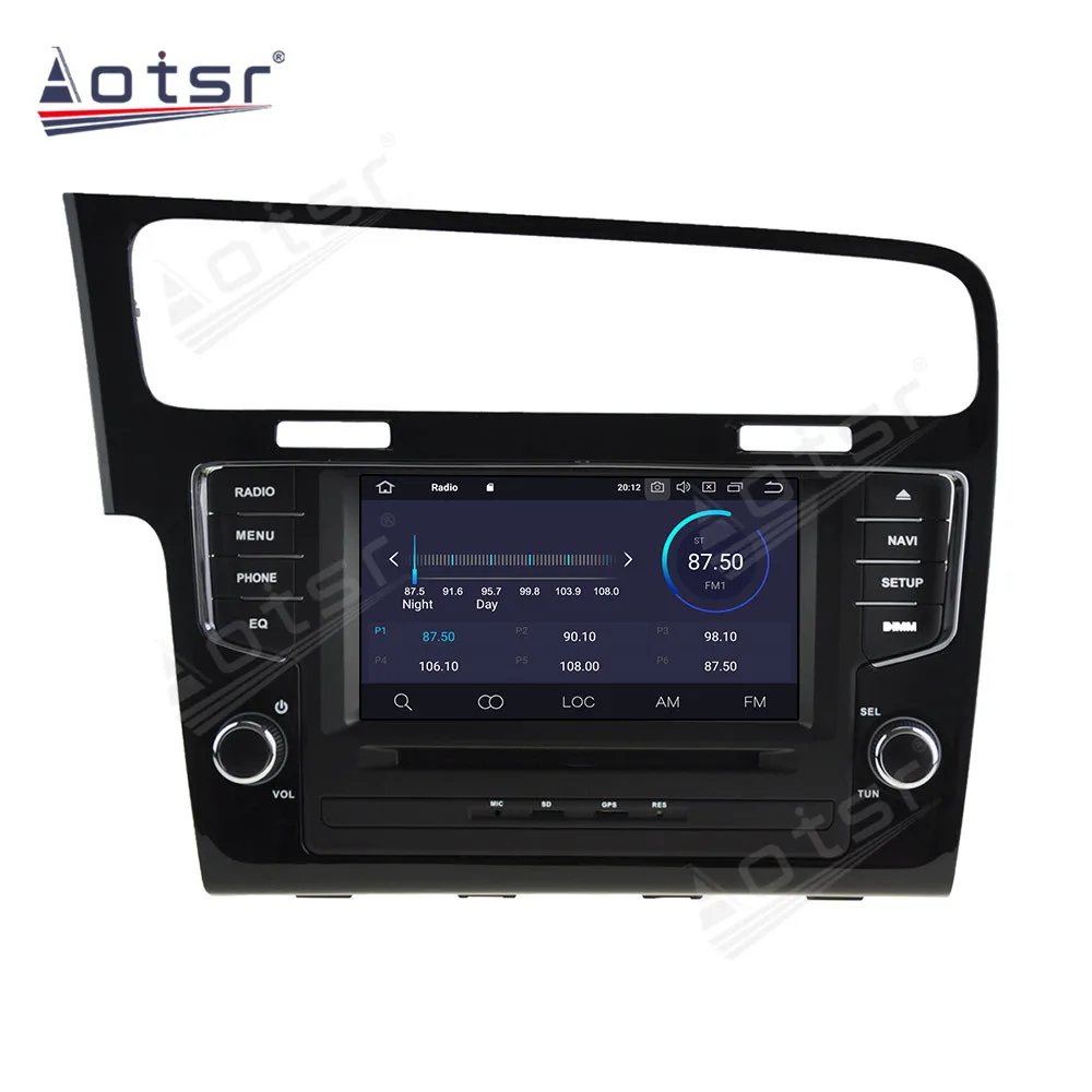 Автомобильный мультимедийный плеер Android 11 для VW GOLF 7 2013-2018 GPS Восьмиядерный