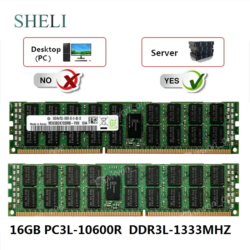 Серверная память SHELI RDIMM ECC Reg 8 ГБ/16 ГБ/32 ГБ R Гц 240 контактный RDIMM|Оперативная память|