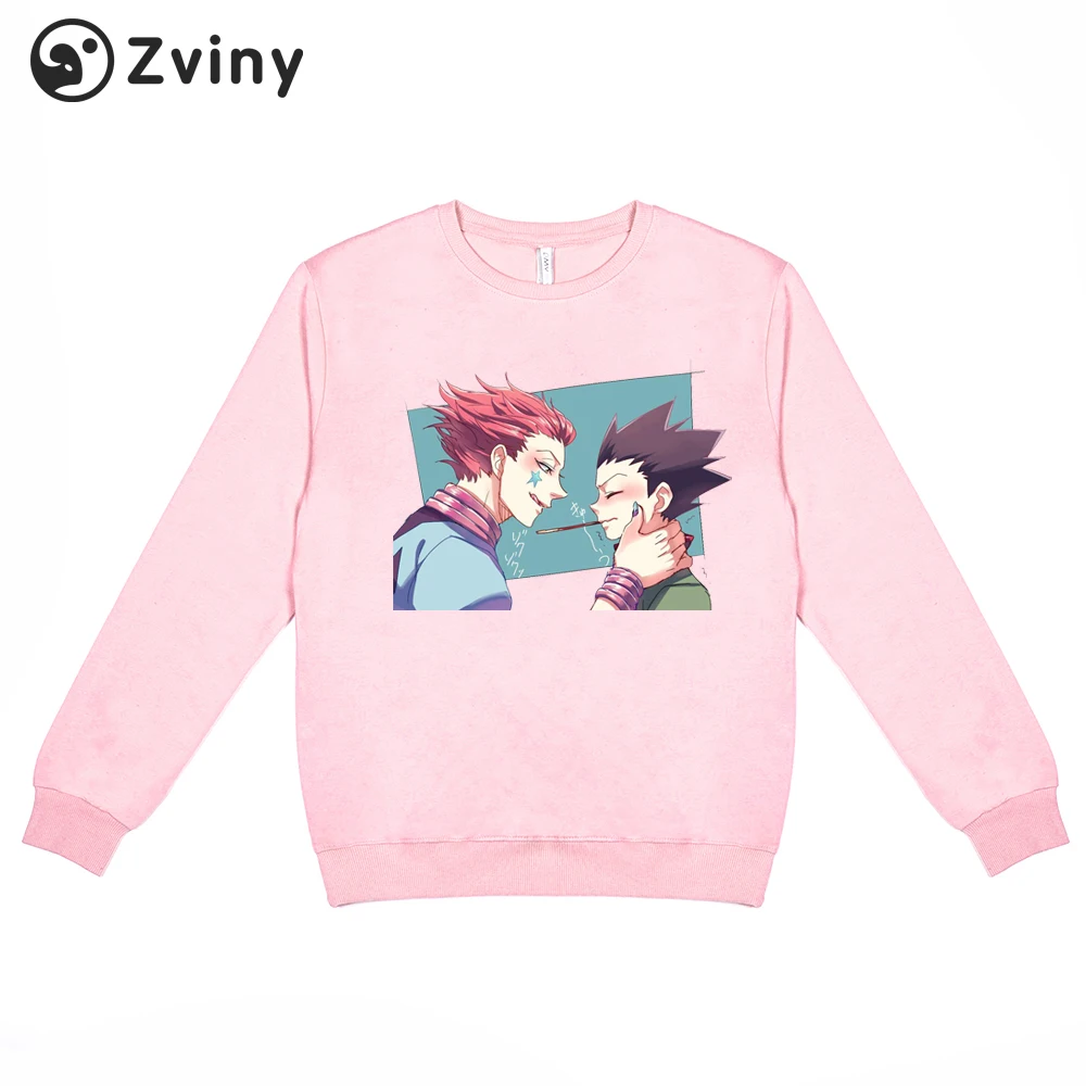 

Zviny Kawaii Hoodies Anime Fashion Topos 2020 Winter Japan Style Hunter X Hunter HxH Streetwear for Women/men Oversized Pullover