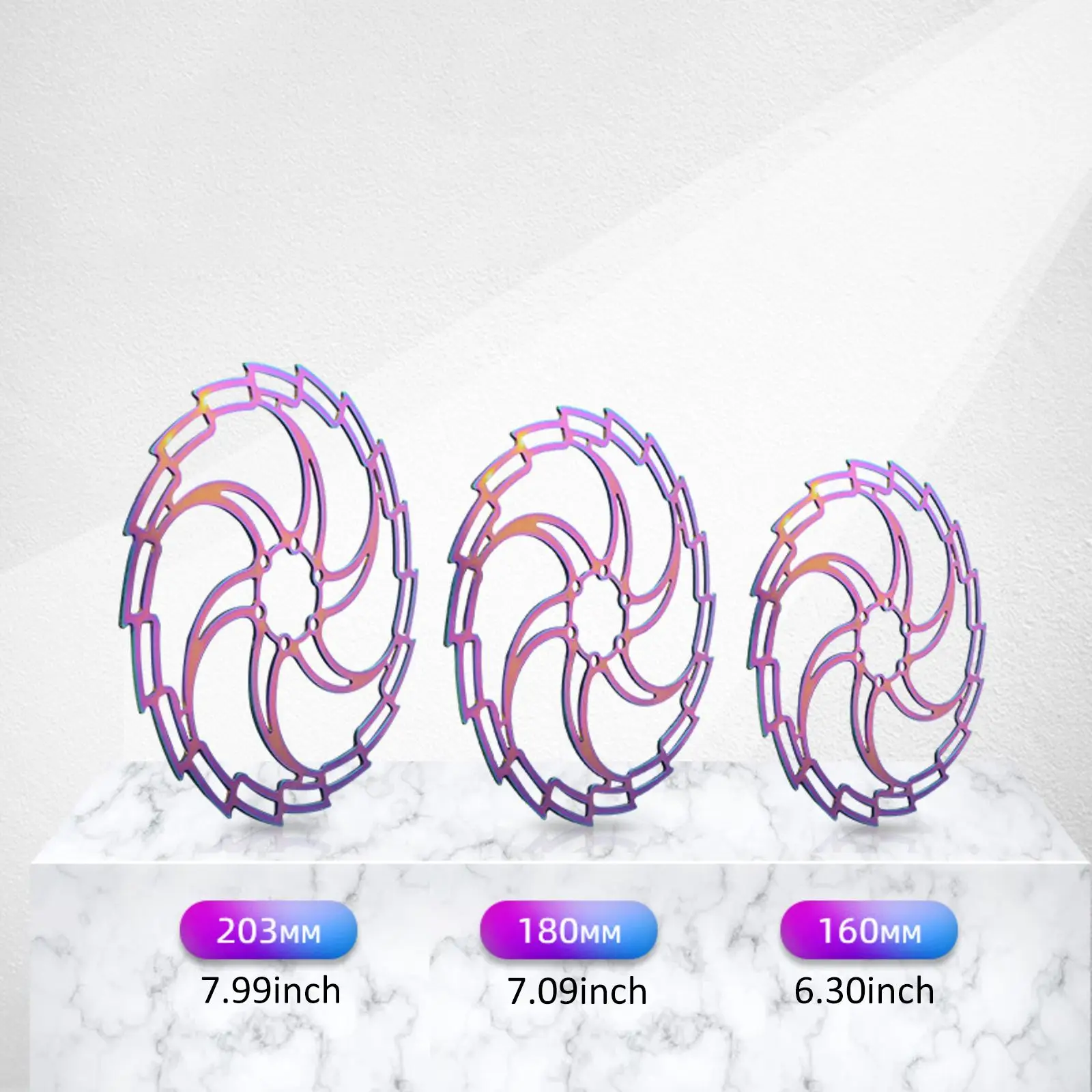 

Stable Reliable Stainless Steel Bicycle Brake Rotor 6-Blot Bike Disc Brake Heat Dissipation Floating Rotor Bicycle Braking Disc