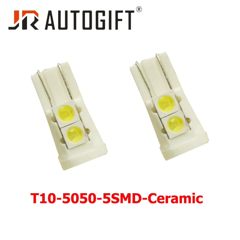 

200x светодиодный t10 Керамика W5W светодиодный лампы 194 168 5050 5 SMD 5630 Светодиодный автомобиль Подсветка салона инструмент: клин боковые лампы авто лампы 12V 24V