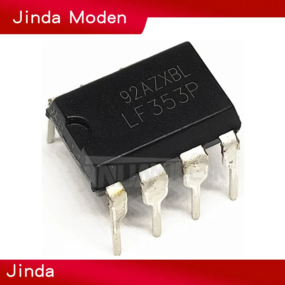 10 шт. LF353P DIP8 LF353N DIP-8 TI JFET-INPUT двойной операционный усилитель LF353 DIP | Электронные