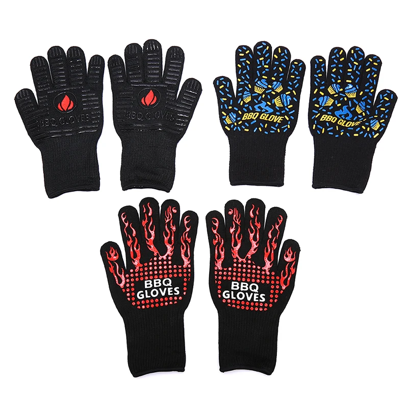 1 пара термостойких перчаток толстые силиконовые перчатки для приготовления